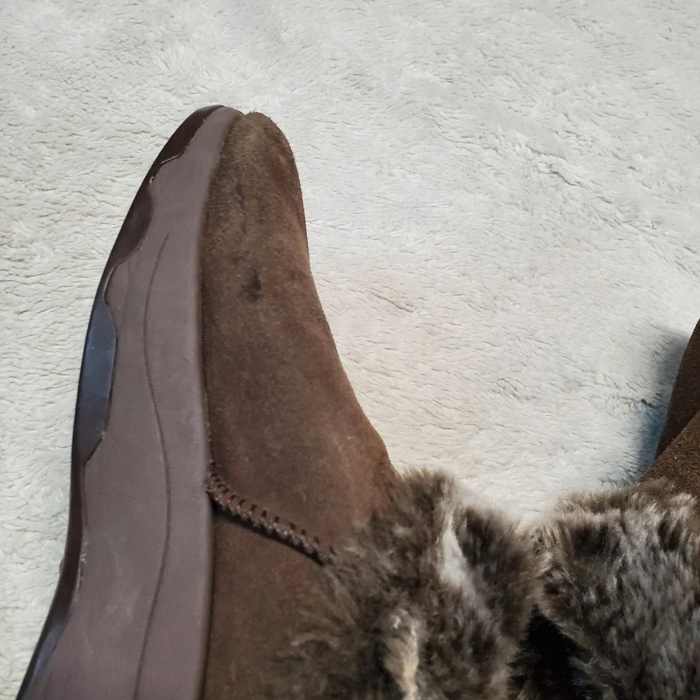 Skechers‎ Brown Fuzzy Cozy Boho Casual Shoes Clogs Women 6.5 Winter Cozy